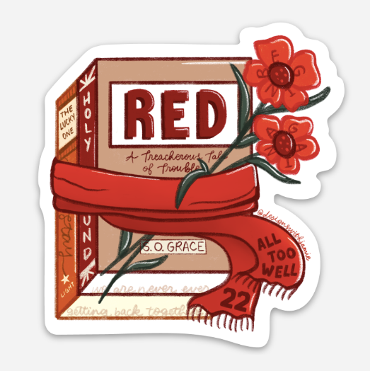 Taylor Swift Red Era Bookish Sticker - 1