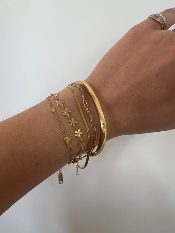 Gold Bangle Bracelet  - 2