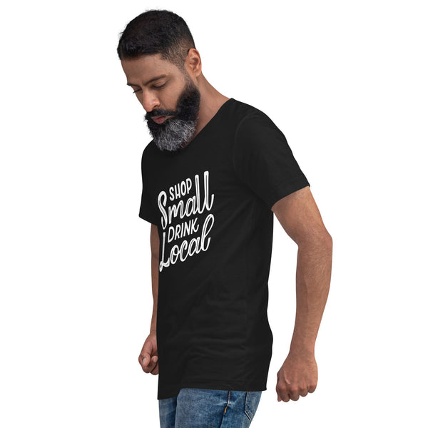 Shop Small Drink Local V-Neck Shirt - 3