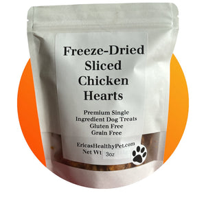 Freeze-Dried Sliced Chicken Hearts for dogs - 1