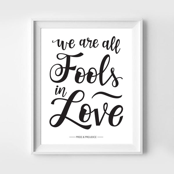 Fools In Love Art Print 8x10 - 2