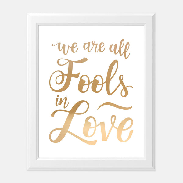 Fools In Love Art Print 8x10 - 1