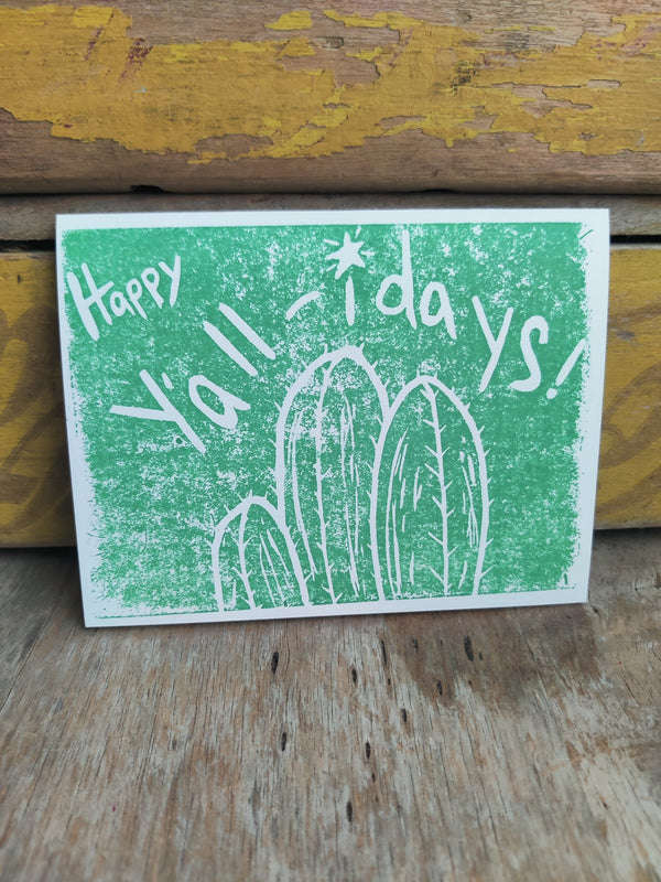 Happy Y'all-idays Stamped Holiday Card - 4