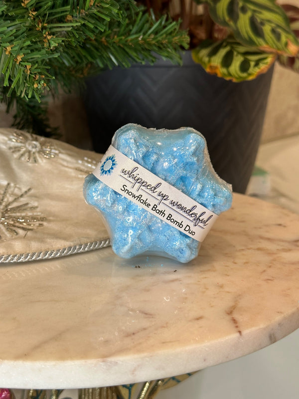 Snowflake bath bomb duo  - 1