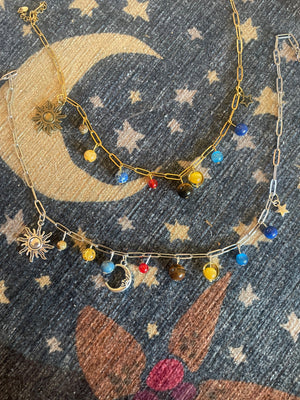 Solar System Charm Necklace - 1