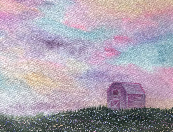 Pastel Pony Barn Fine Art Print - 1