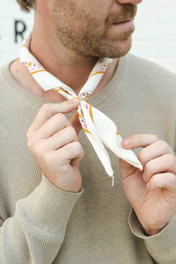 Natural White Desert Bandana  - 4