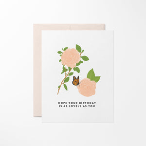 Lovely As You Floral Birthday Card - 1