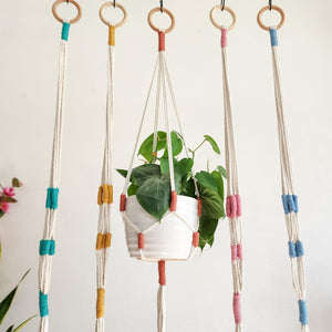 Color Block Plant Hangers - 1