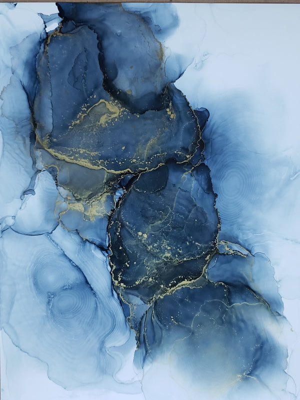 Stormy Blue Original Artwork - 1