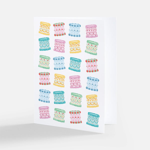 Vintage Cakes Greeting Card - 1