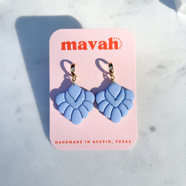 Embossed Diamond Boho Spring Earrings - 2