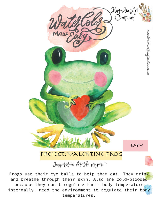 Valentine Frog Watercolor Kit