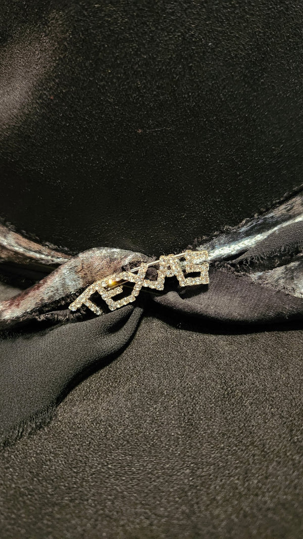 Black Snake Skin Hat