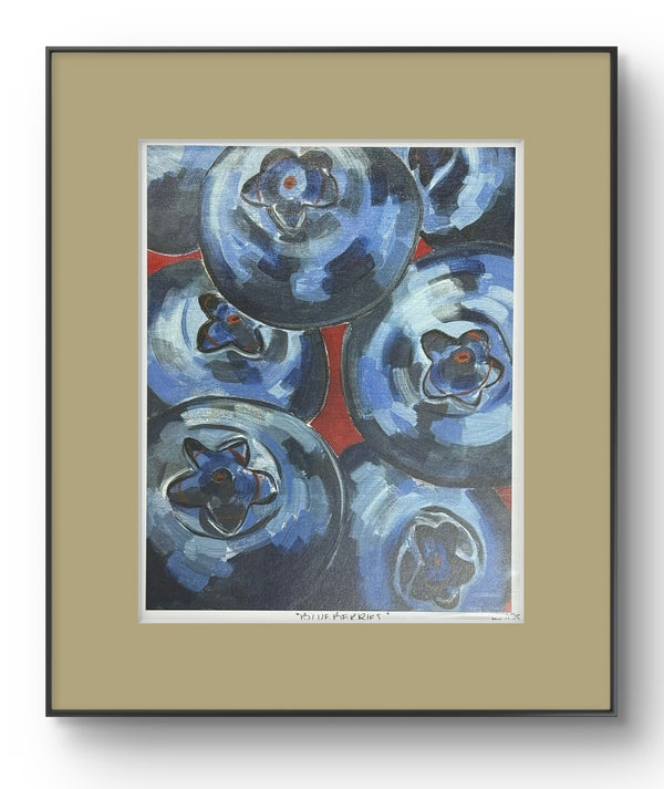 Blueberries Art Print