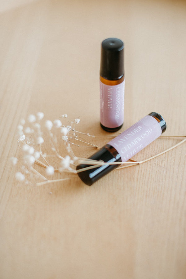 Grounded Rollerball | Cedarwood, Lavender & Vetiver Aromatherapy Roller