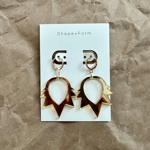 Acrylic Spike Earrings