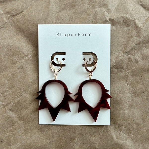 Acrylic Spike Earrings