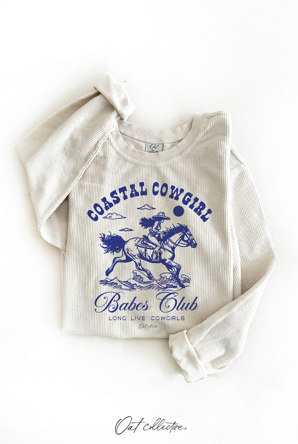 Coastal Cowgirl Babes Club Thermal Vintage Pullover