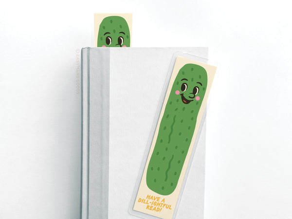 Dill-ightful Read Pickle Laminated Bookmark