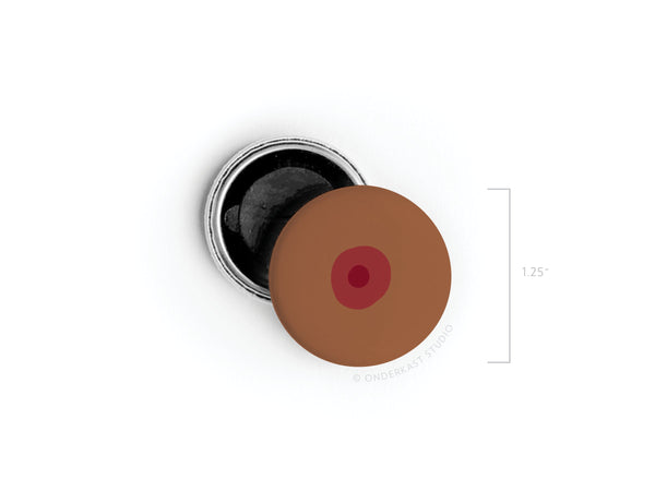 Boob Button Magnet – Dark