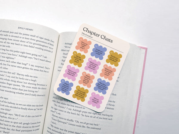 Chapter Chats Book Review Card Set