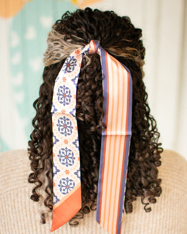 Neutral Pattern Skinny Scarves