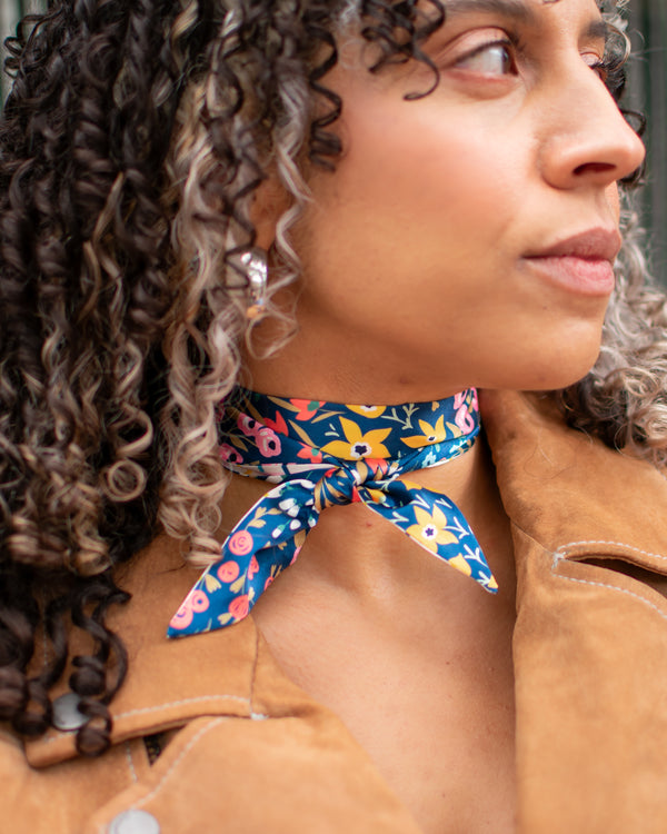 Night Bloom Skinny Scarf