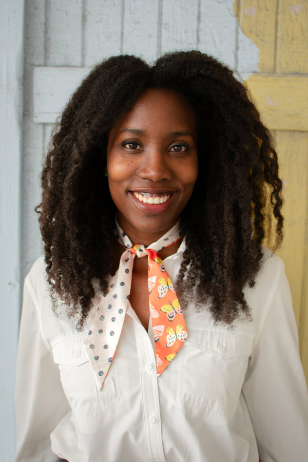 Butterflies and Dots Twilly Scarf