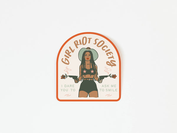 Girl Riot Society Die Cut Sticker - Eliza