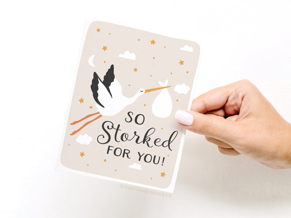 So Storked For You Greeting Card - RS