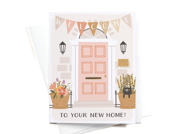 Welcome to Your New Home Door Greeting Card - RS