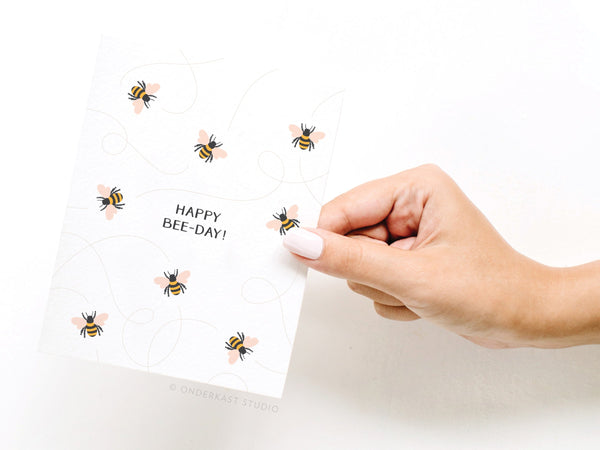 Happy Bee-day! Greeting Card - RS