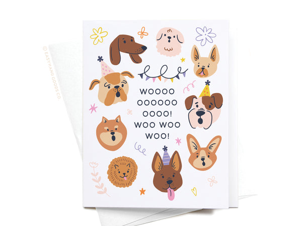 Woo! Birthday Dogs Greeting Card - DS