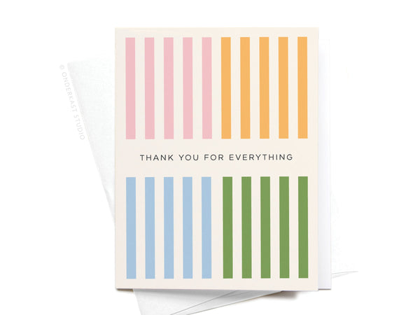 Thank You for Everything Greeting Card - RS