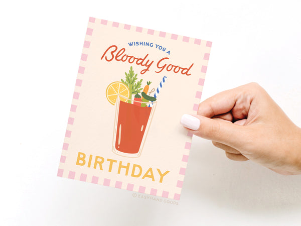 Wishing You a Bloody Good Birthday Greeting Card - RS
