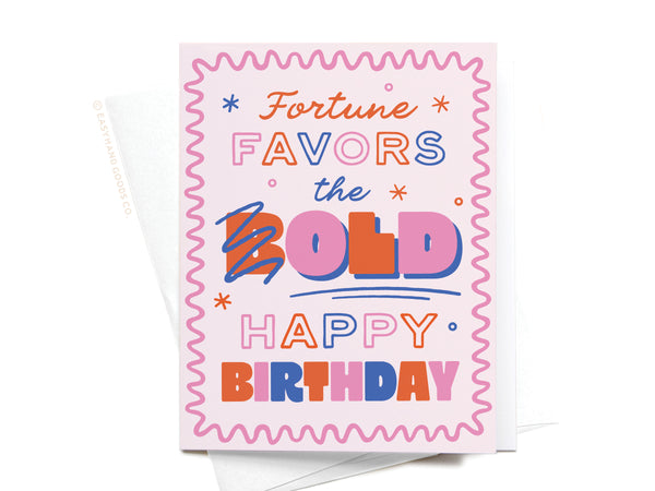 Fortune Favors the Old Greeting Card – RS