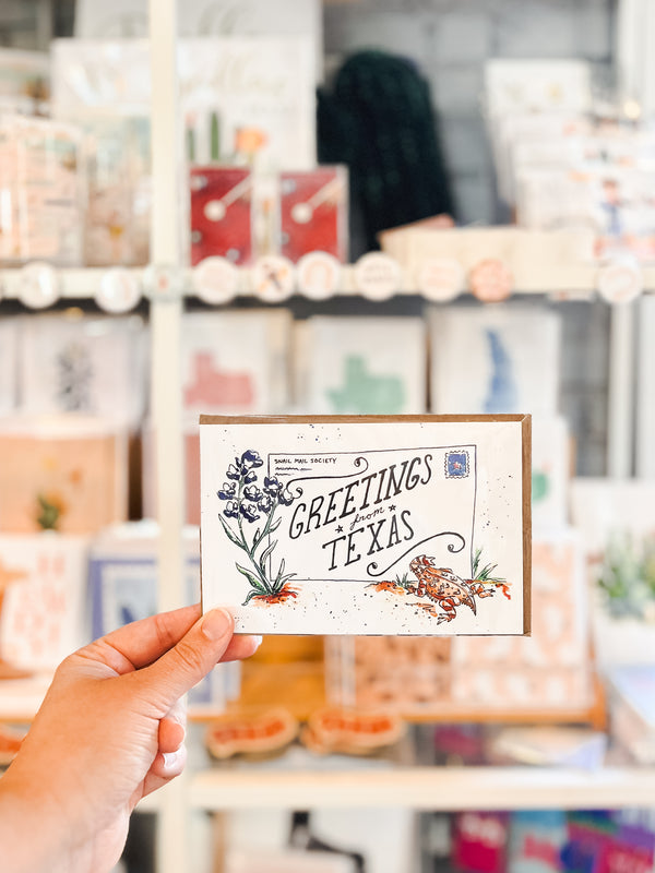 Greetings From Texas Greeting Card