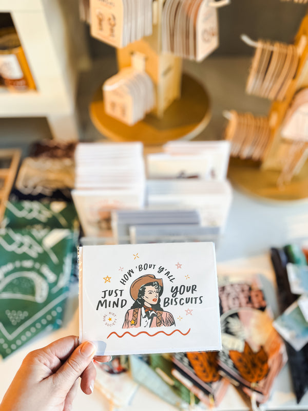 Mind Your Biscuits Greeting Card