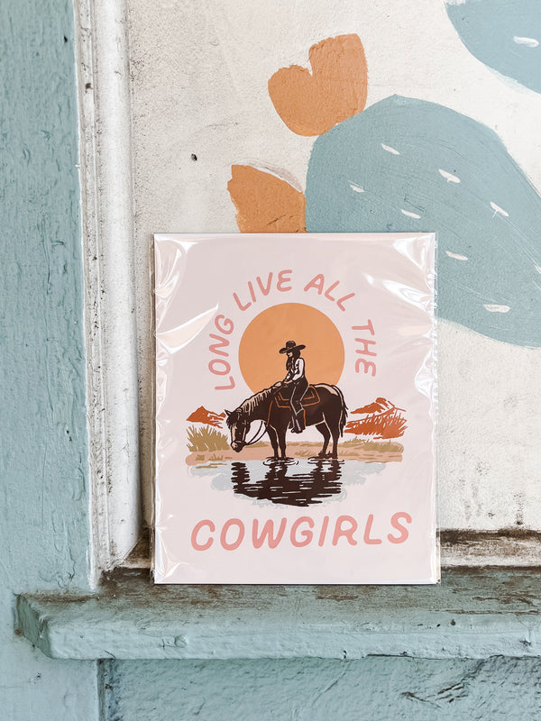 Long Live Cowgirls Art Print