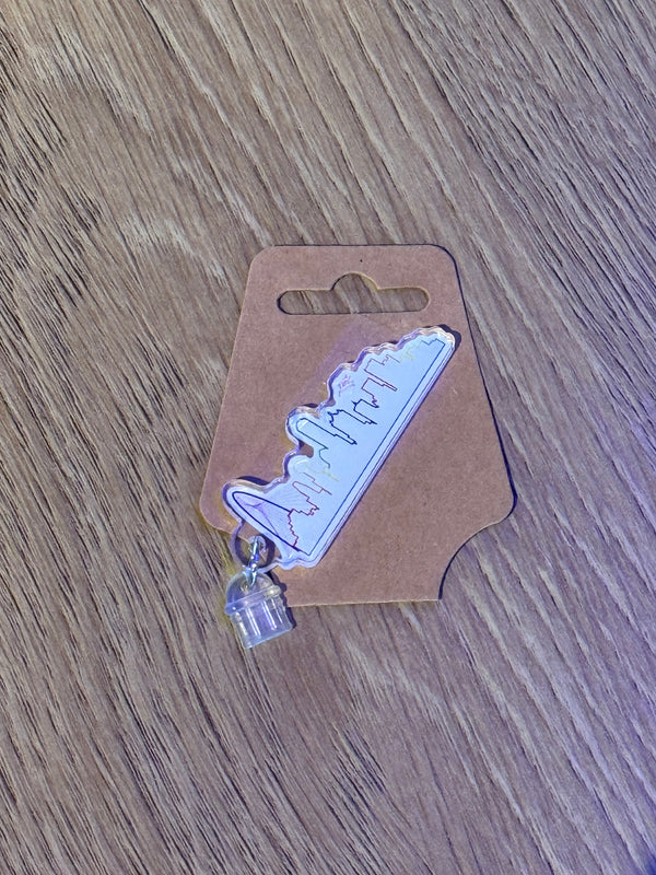 E-reader Charm Rainbow Dallas Skyline