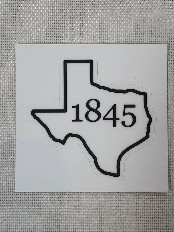 Texas 1845 Sticker