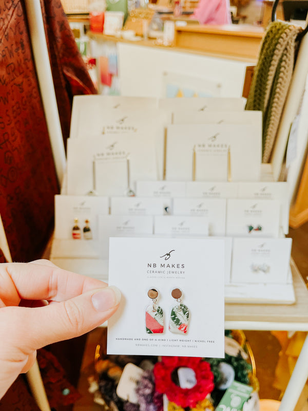 Slate Stud Earrings
