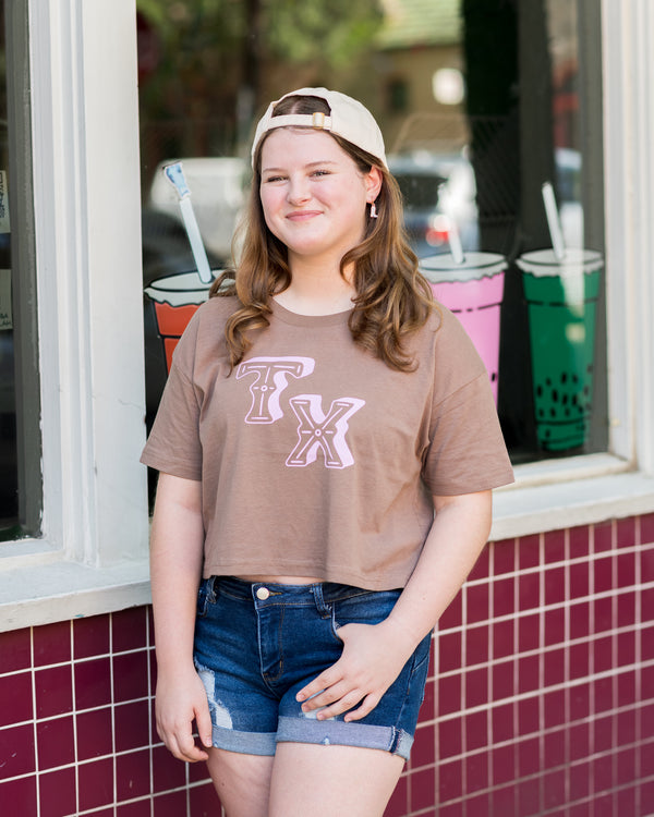 Texas "TX" Crop Tee