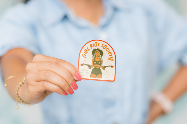 Girl Riot Society Die Cut Sticker - Dale