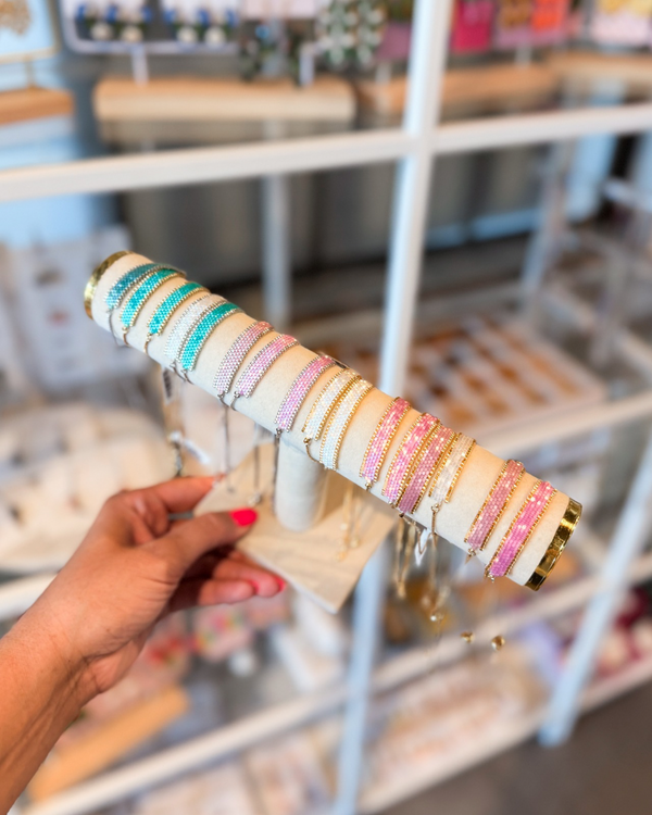 Iridescent Beaded Bracelets