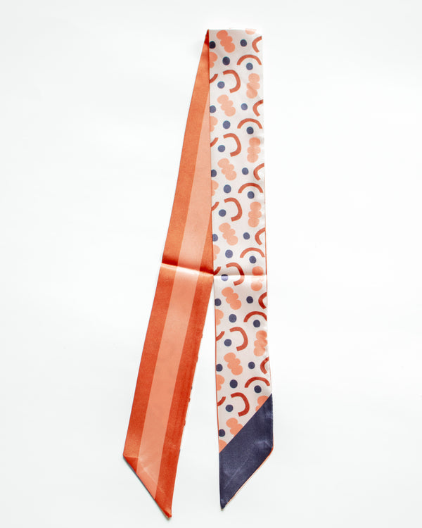 Neutral Pattern Skinny Scarves
