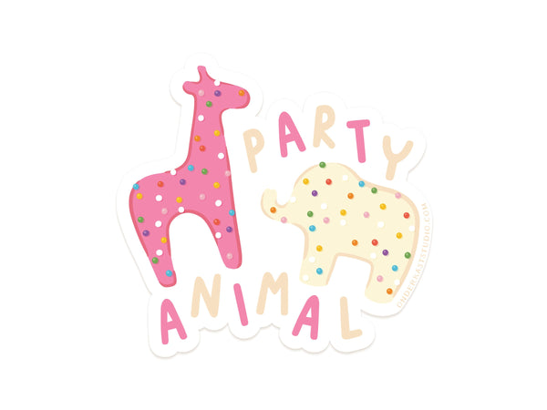 Frosted Party Animal Cookies Sticker