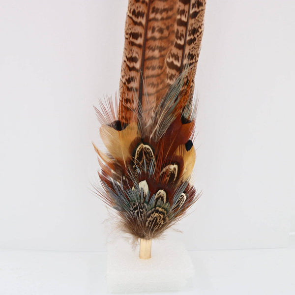 Western Feather Hat Pin Natural