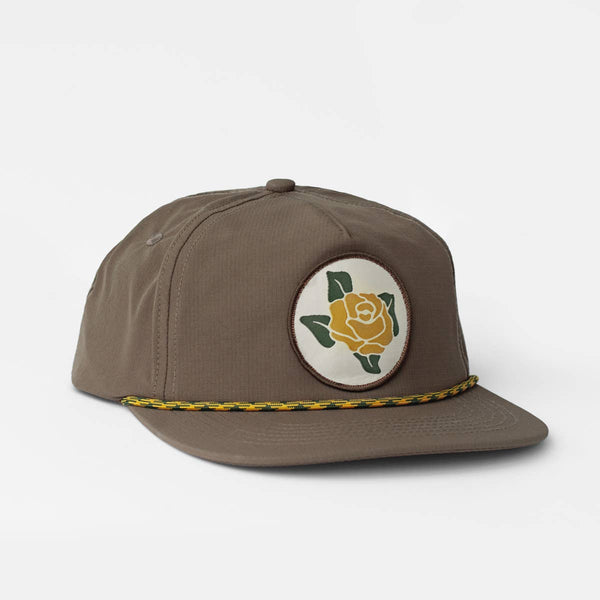 Yellow Rose Snapback Rope Hat